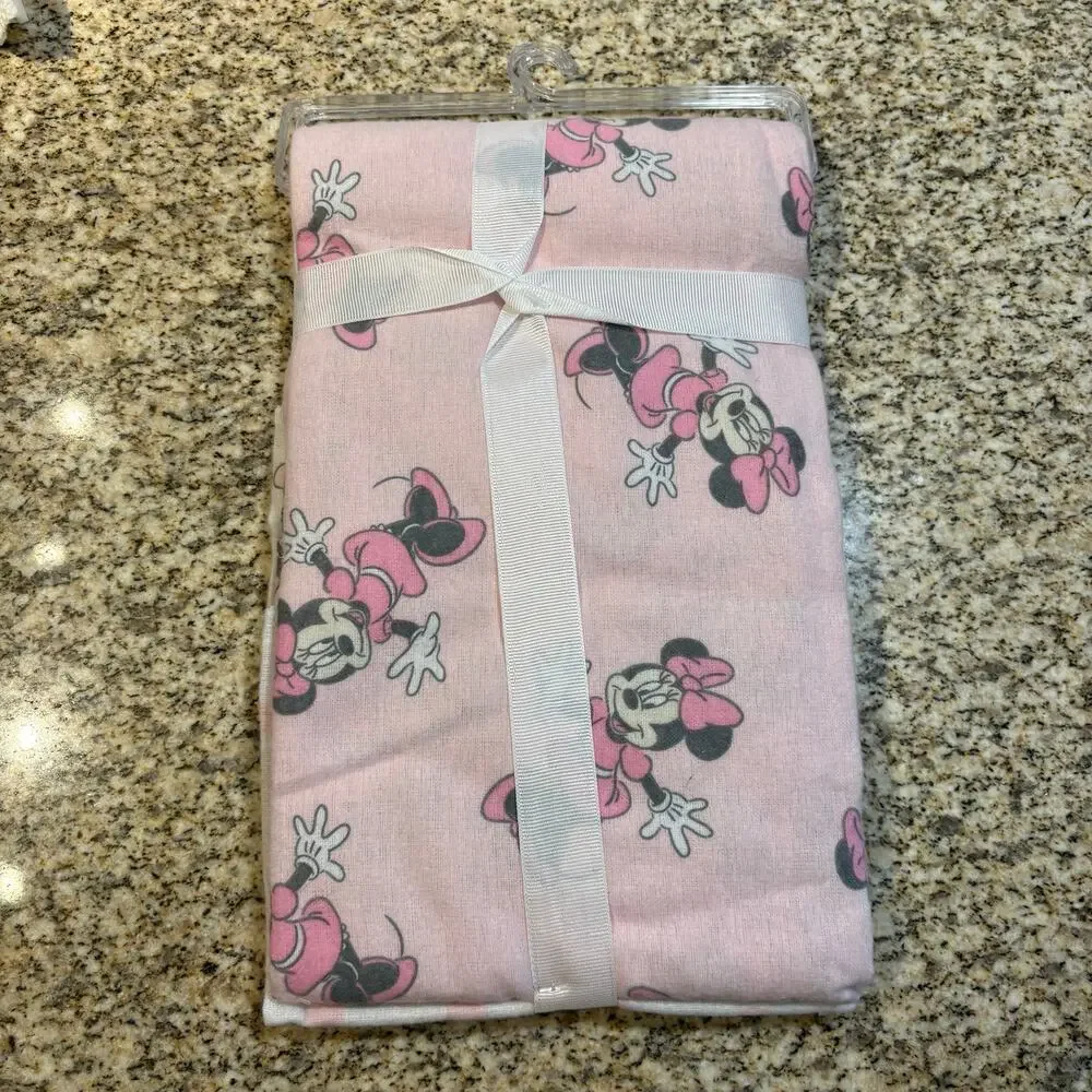 NEW Disney Baby Minnie Mouse Receiving Blankets Newborn Cotton - SET OF 4 - Picture 4 of 4